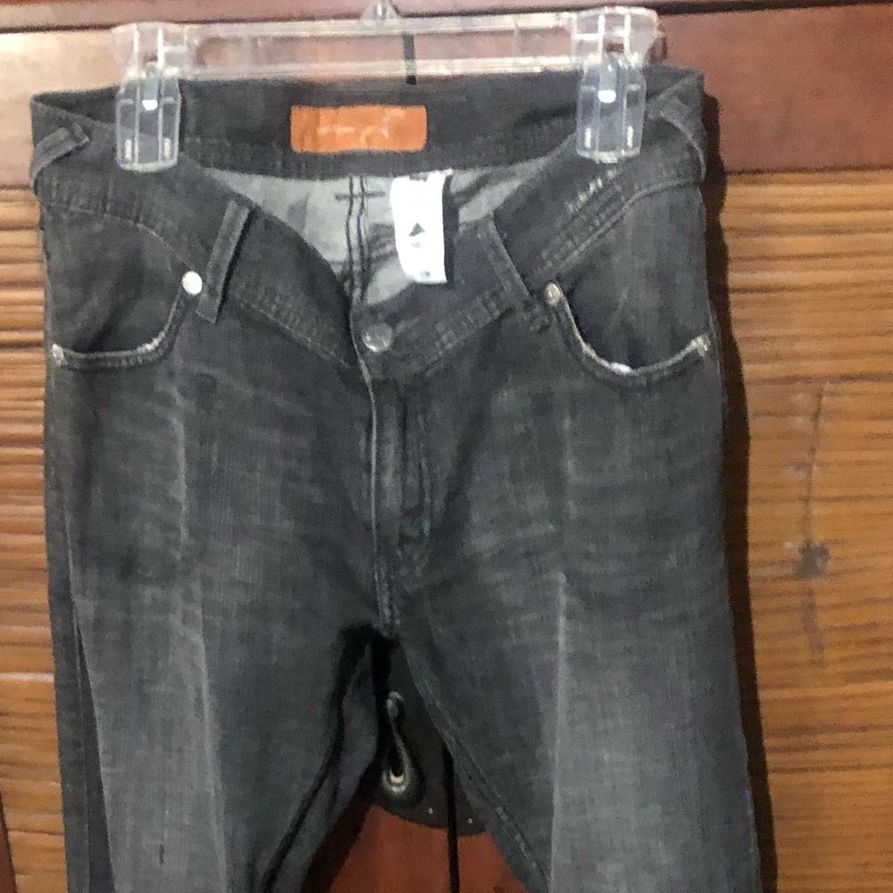 Levi’s faded black low rise, boot cut.